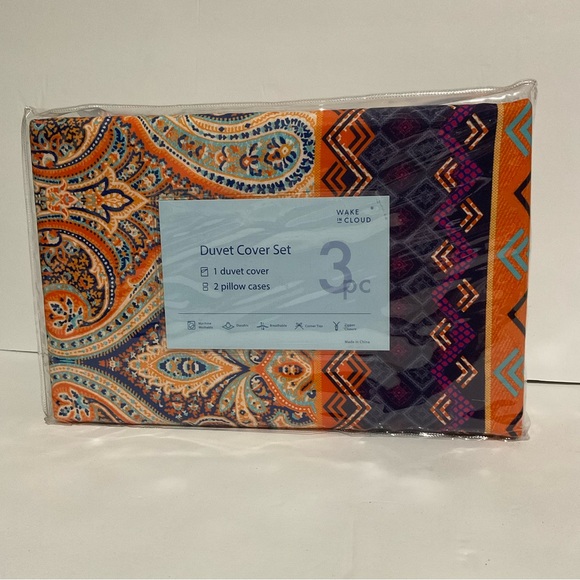 Bohemian Duvet Cover Set Full Size - Picture 3 of 7